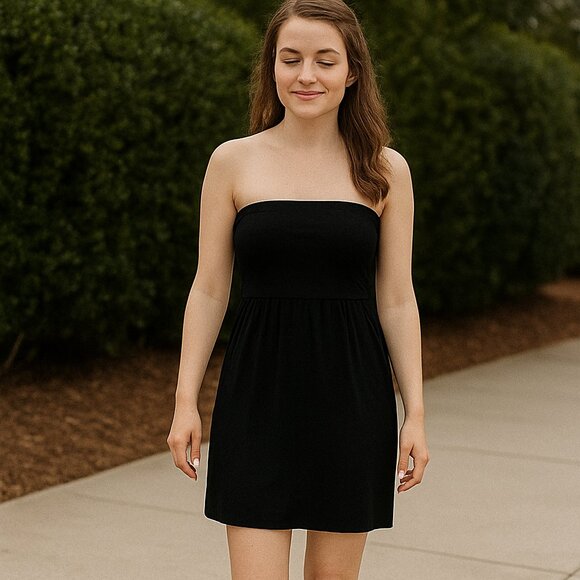 Ella Moss Dresses & Skirts - Little Black strapless mini black dress. Size medium. GUC